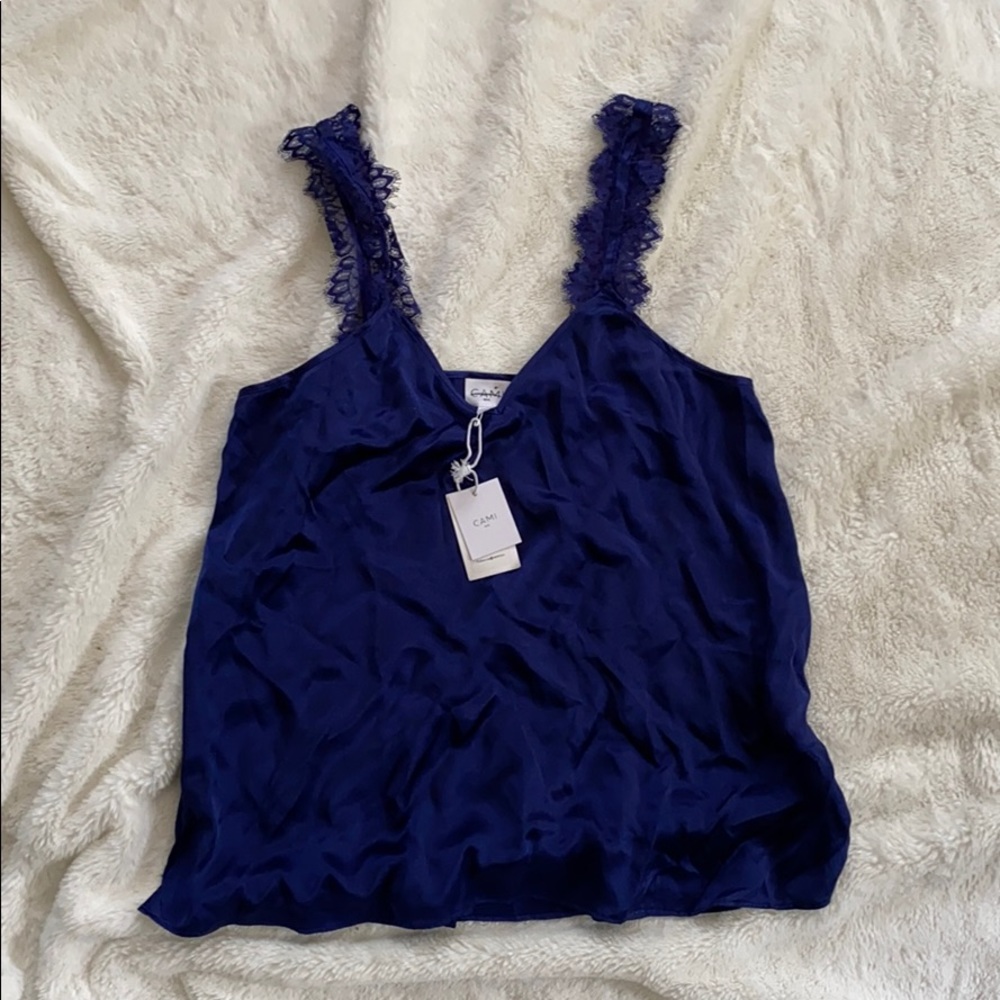 Royal Blue Cami NYC silk Camisole